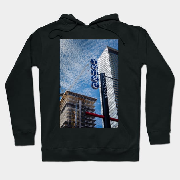 Downtown Yonge Street Toronto Ontario Hoodie by Robert Alsop